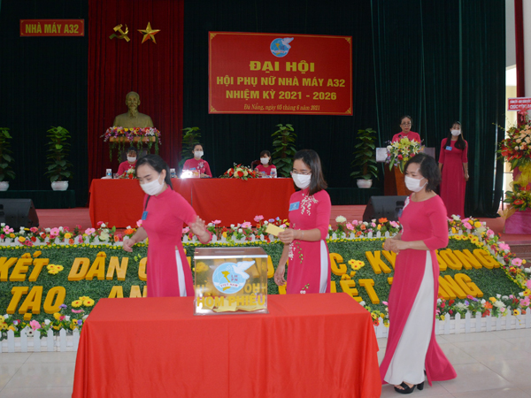 Hội Phụ nữ Nhà máy A32 tổ chức Đại hội nhiệm kỳ 2021-2026
