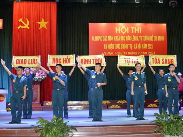 Học viện Phòng không - Không quân tổ chức Hội thi Olympic các môn khoa học Mác-Lênin, tư tưởng Hồ Chí Minh và nhận thức chính trị - xã hội năm 2021