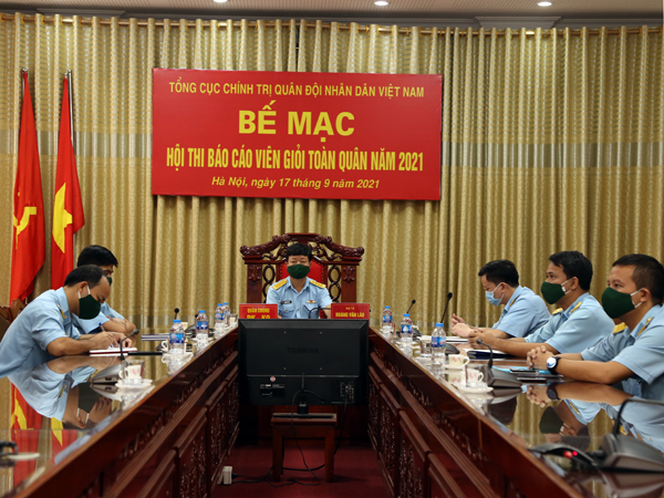 Bế mạc Hội thi Báo cáo viên giỏi toàn quân năm 2021