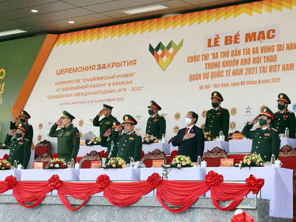 Bế mạc Cuộc thi “Xạ thủ bắn tỉa” và “Vùng tai nạn” trong khuôn khổ Army Games 2021 tại Việt Nam