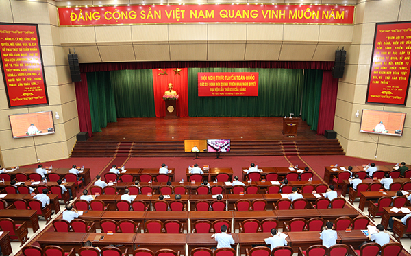 Hội nghị trực tuyến toàn quốc các cơ quan nội chính triển khai Nghị quyết Đại hội lần thứ XIII của Đảng