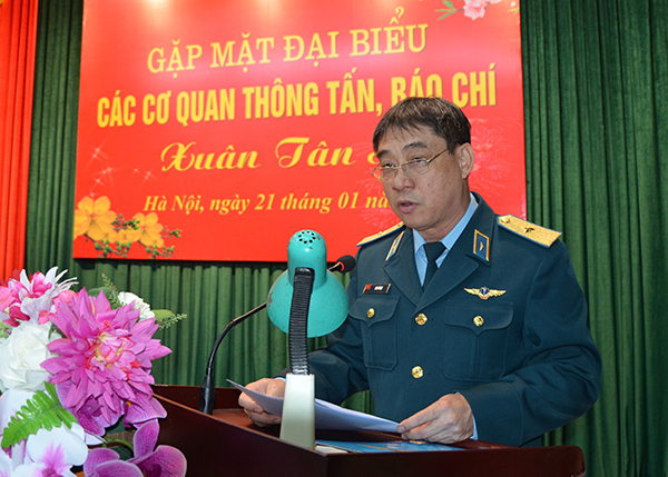 Quân chủng Phòng không - Không quân gặp mặt cơ quan thông tấn, báo chí đầu Xuân Tân Sửu 2021