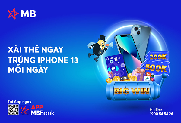 MB dành tặng chủ thẻ tín dụng 90 chiếc iPhone 13 và gần 250.000 giải thưởng dịp cuối năm