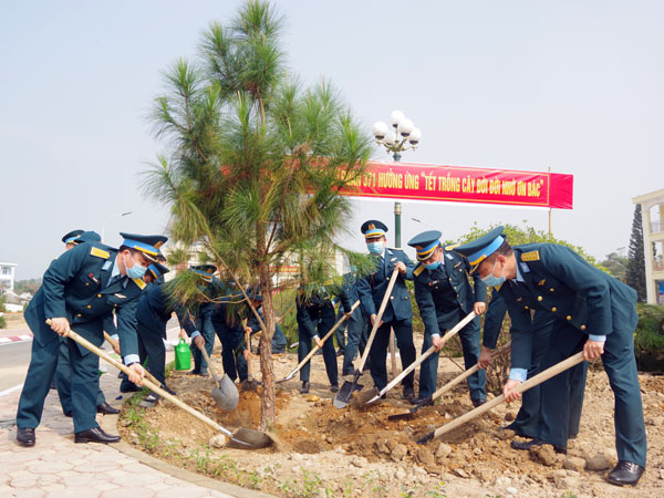 Sư đoàn 371 hưởng ứng “Tết trồng cây đời đời nhớ ơn Bác Hồ”