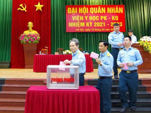 Viện Y học Phòng không - Không quân tổ chức Đại hội quân nhân nhiệm kỳ 2021-2023
