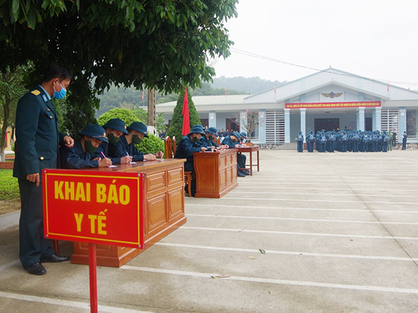 Sư đoàn 371 tổ chức tiếp nhận chiến sĩ mới năm 2021