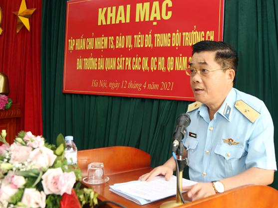 Cục Phòng không lục quân tập huấn Chủ nhiệm trinh sát, Báo vụ, Tiêu đồ, Trung đội trưởng chỉ huy, Đài trưởng Đài Quan sát Phòng không