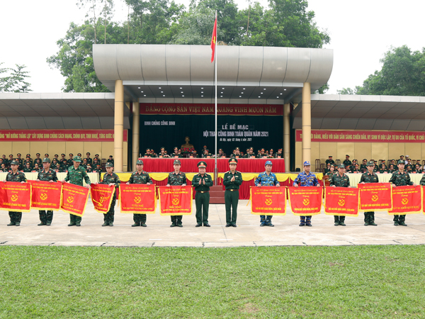 Đội tuyển Công binh Quân chủng Phòng không - Không quân hoàn thành tốt nhiệm vụ tại Hội thao Công binh toàn quân năm 2021
