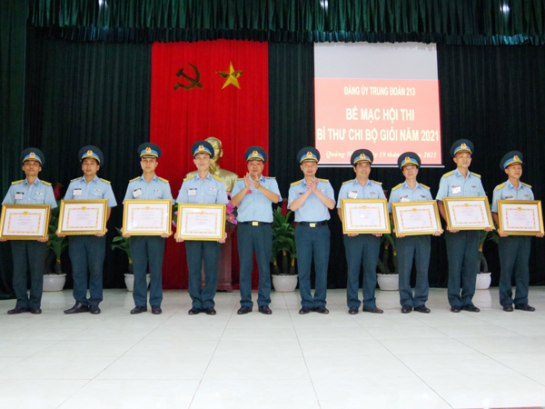 Trung đoàn 213 và Trung đoàn 591 tổ chức Hội thi Bí thư chi bộ giỏi năm 2021