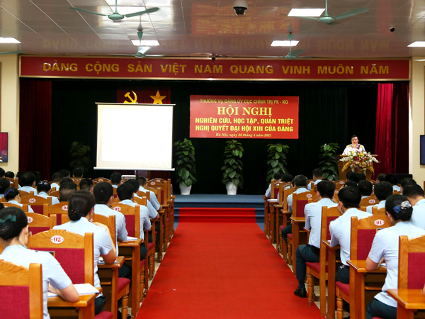 Cục Chính trị Phòng không - Không quân tổ chức nghiên cứu, học tập, quán triệt Nghị quyết Đại hội XIII của Đảng