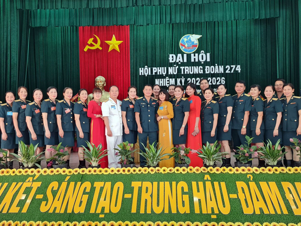 Hội Phụ nữ Trung đoàn 274 tổ chức Đại hội nhiệm kỳ 2021-2026