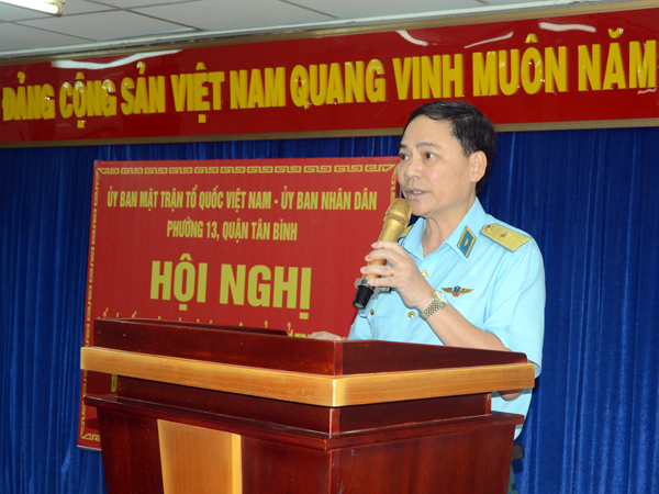 Thiếu tướng Phạm Trường Sơn - Phó Tư lệnh Quân chủng Phòng không - Không quân được cử tri nơi cư trú tín nhiệm giới thiệu ứng cử đại biểu quốc hội khóa XV
