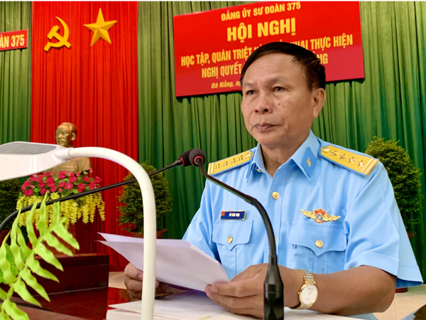 Đảng ủy Sư đoàn 375 tổ chức Hội nghị học tập, quán triệt và triển khai thực hiện Nghị quyết Đại hội XIII của Đảng