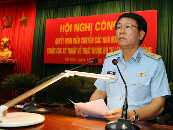 Hội nghị công bố quyết định điều chuyển các nhà máy thuộc Cục Kỹ thuật về trực thuộc Bộ Tư lệnh Quân chủng Phòng không - Không quân