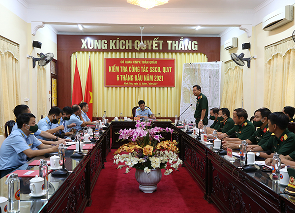 Cơ quan Chủ nhiệm Phòng không toàn quân kiểm tra các đơn vị Phòng không lục quân
