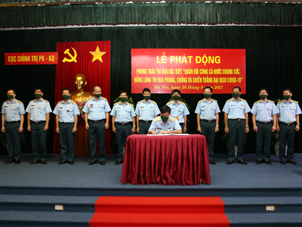 Các cơ quan Quân chủng Phòng không-Không quân phát động Phong trào thi đua đặc biệt “Quân đội cùng cả nước chung sức, đồng lòng phòng, chống và chiến thắng đại dịch COVID-19”