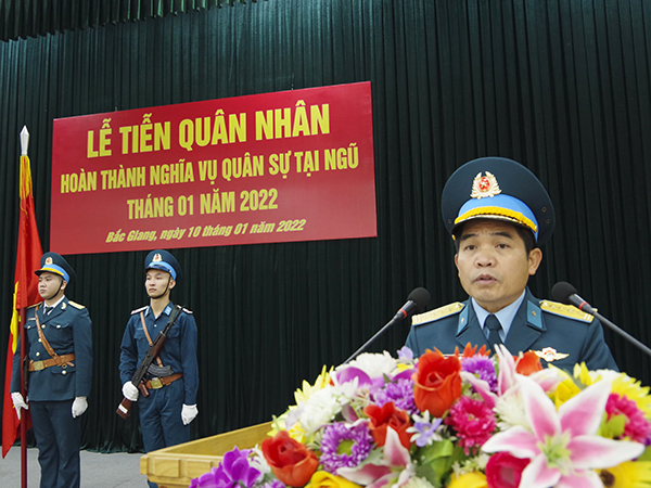 Sư đoàn 365 tổ chức Lễ tiễn quân nhân hoàn thành nghĩa vụ quân sự tại ngũ năm 2022