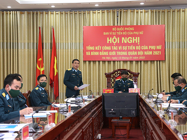 Tổng kết công tác vì sự tiến bộ của phụ nữ và bình đẳng giới trong Quân đội năm 2021