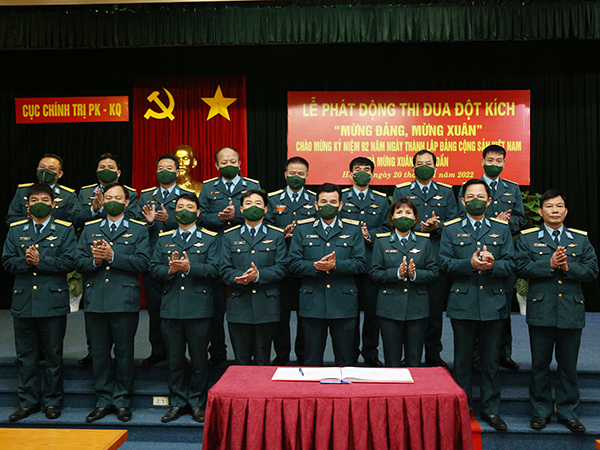 Cục Chính trị Phòng không - Không quân phát động đợt thi đua đột kích “Mừng Đảng, mừng Xuân”