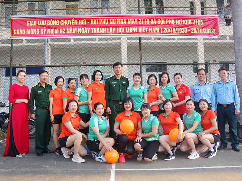 Nhà máy Z119 gặp mặt nhân kỷ niệm 92 năm Ngày thành lập Hội Liên hiệp phụ nữ Việt Nam