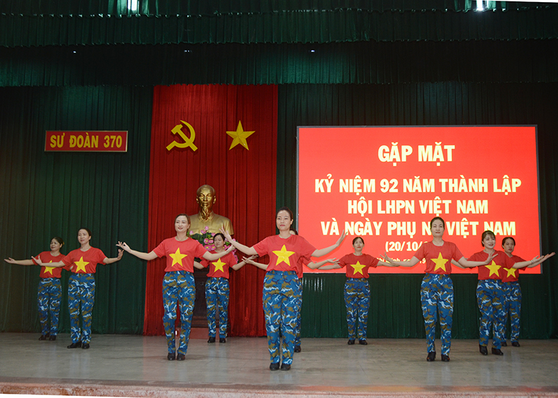 Sư đoàn 370 gặp mặt nhân kỷ niệm 92 năm Ngày thành lập Hội Liên hiệp Phụ nữ Việt Nam