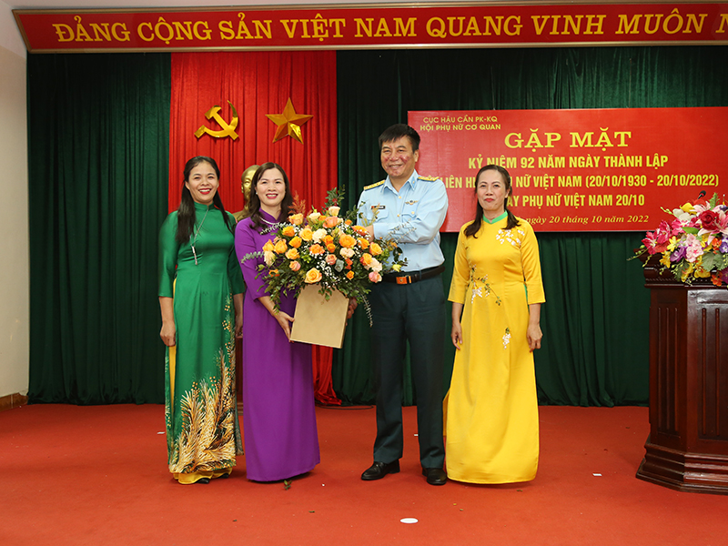 Các cơ quan, đơn vị trong Quân chủng PK-KQ gặp mặt nhân kỷ niệm 92 năm Ngày thành lập Hội Liên hiệp Phụ nữ Việt Nam