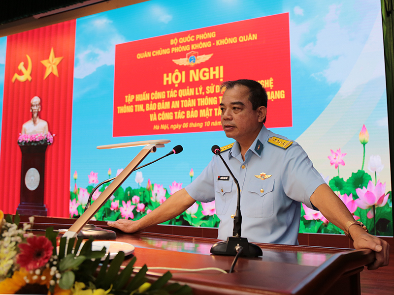 Quân chủng Phòng không - Không quân tập huấn công tác quản lý, sử dụng công nghệ thông tin, bảo đảm an toàn thông tin, an ninh mạng và công tác bảo mật tài liệu