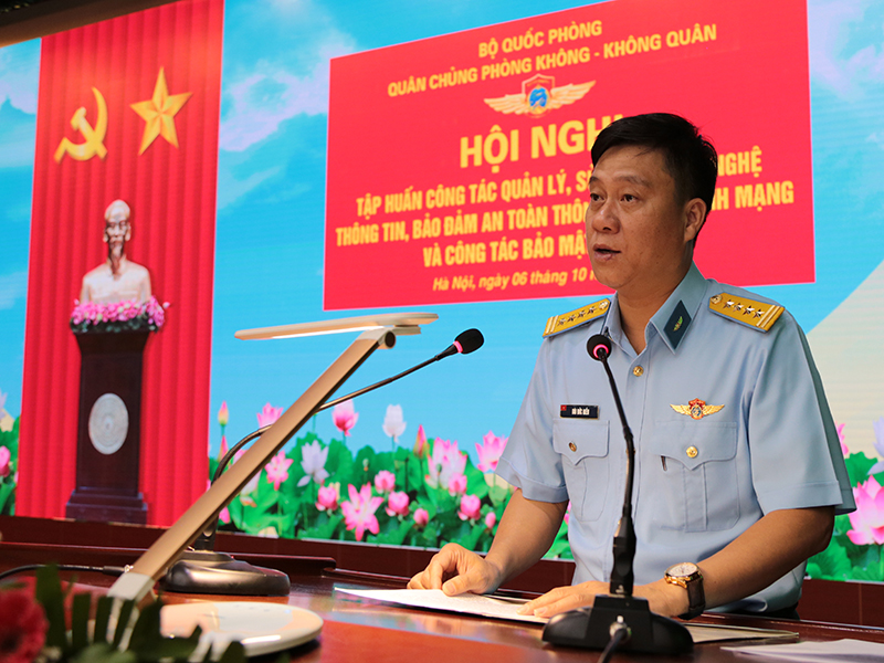 Quân chủng Phòng không - Không quân tập huấn công tác quản lý, sử dụng công nghệ thông tin, bảo đảm an toàn thông tin, an ninh mạng và công tác bảo mật tài liệu