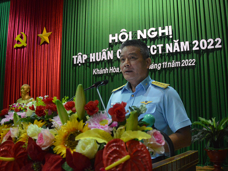 Trường Sĩ quan Không quân tập huấn CTĐ, CTCT năm 2022