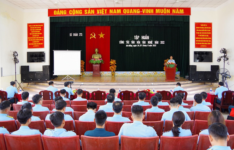 Sư đoàn 372 tập huấn công tác văn hóa, văn nghệ năm 2022