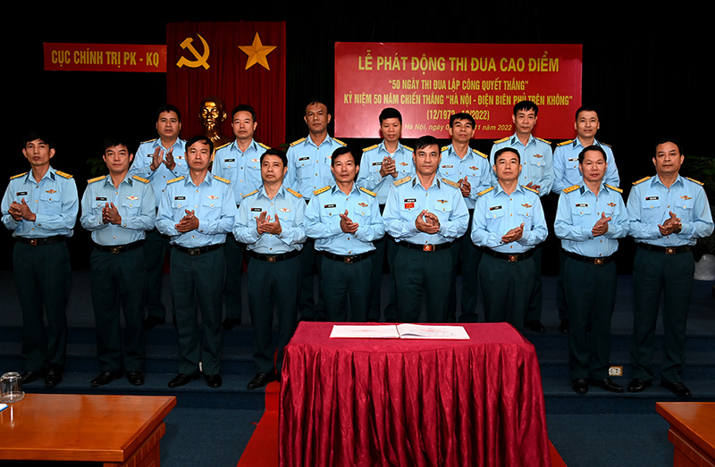 Cục Chính trị Quân chủng Phòng không-Không quân phát động thi đua cao điểm “50 ngày thi đua lập công quyết thắng”