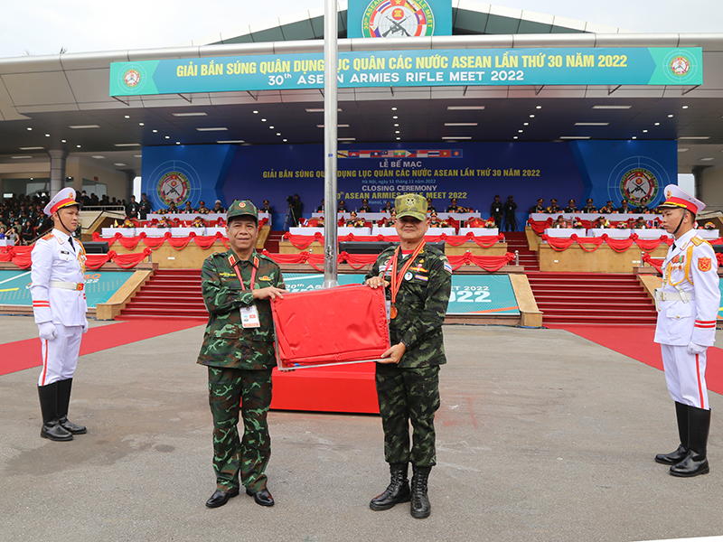 Bế mạc Giải Bắn súng quân dụng Lục quân các nước ASEAN lần thứ 30