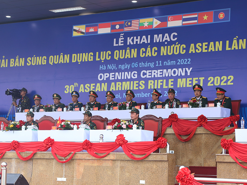 Khai mạc Giải Bắn súng quân dụng Lục quân các nước ASEAN lần thứ 30