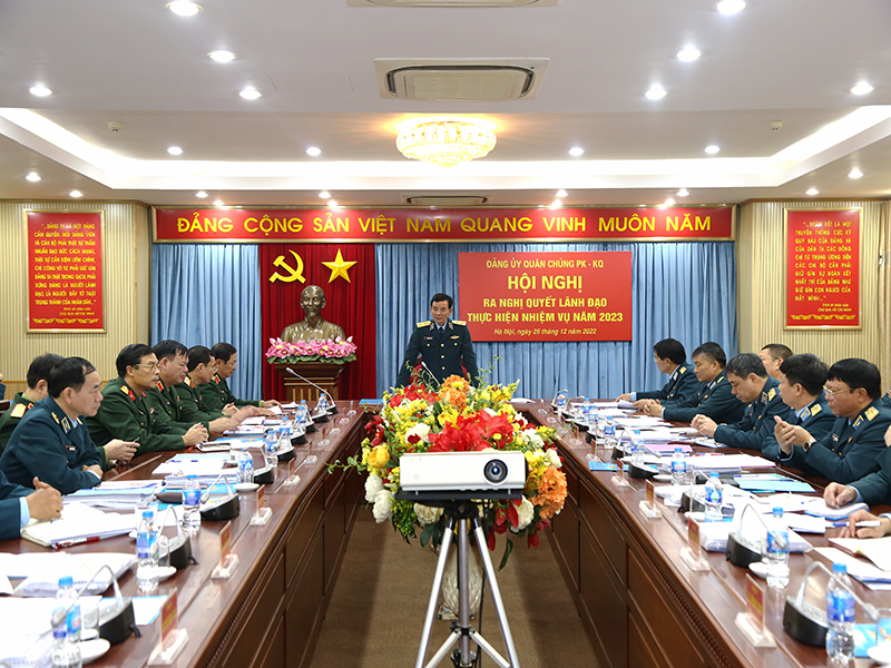 Đảng uỷ Quân chủng Phòng không-Không quân ra Nghị quyết lãnh đạo thực hiện nhiệm vụ năm 2023