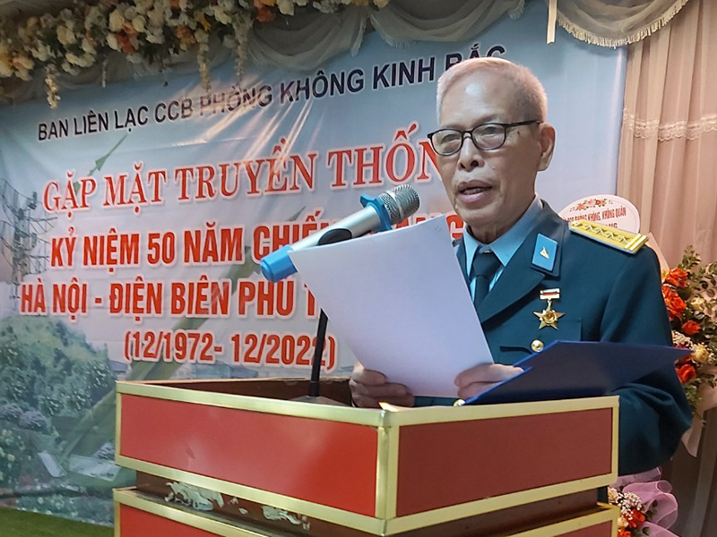Cựu chiến binh Phòng không Kinh Bắc gặp mặt nhân kỷ niệm 50 năm Chiến thắng “Hà Nội - Điện Biên Phủ trên không”