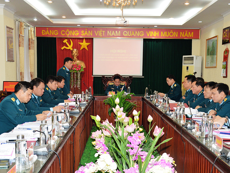 Các đảng ủy trực thuộc Đảng bộ Quân chủng Phòng không - Không quân ra Nghị quyết lãnh đạo thực hiện nhiệm vụ năm 2023
