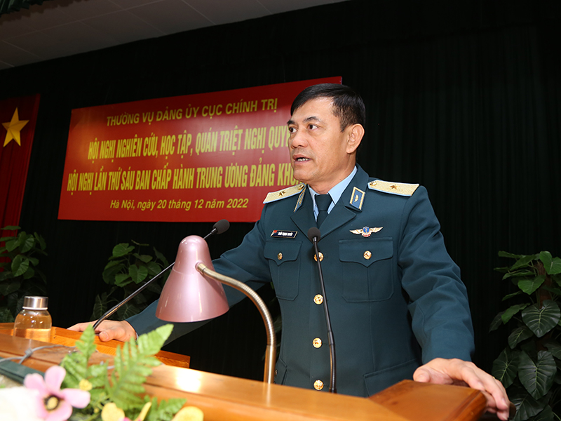 Cục Chính trị Quân chủng Phòng không - Không quân tổ chức Hội nghị nghiên cứu, học tập, quán triệt Nghị quyết Hội nghị lần thứ 6, BCH Trung ương Đảng khóa XIII