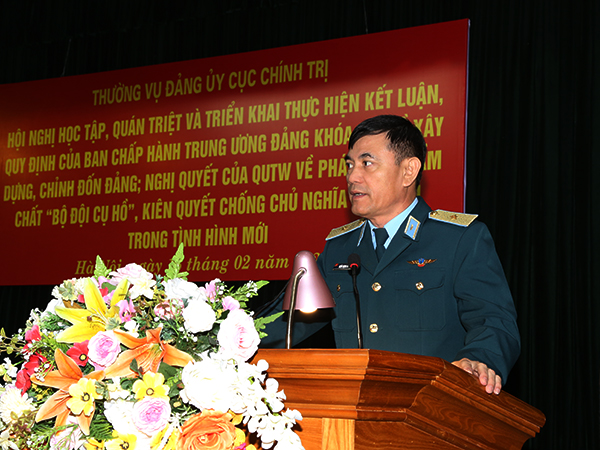 Thường vụ Đảng ủy Cục Chính trị Quân chủng PK-KQ tổ chức học tập, quán triệt và triển khai thực hiện kết luận, quy định, nghị quyết của BCH Trung ương Đảng khóa XIII và Quân ủy Trung ương
