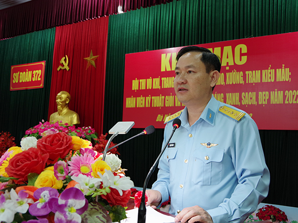 Sư đoàn 372 tổ chức Hội thi Vũ khí trang bị kỹ thuật tốt; kho, xưởng, trạm kiểu mẫu; nhân viên kỹ thuật giỏi; môi trường sáng, xanh, sạch, đẹp” năm 2022