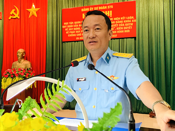 Đảng ủy Sư đoàn 375 tổ chức học tập, quán triệt và triển khai thực hiện kết luận, quy định, nghị quyết của BCH Trung ương Đảng khóa XIII và của Quân ủy Trung ương trong thời kỳ mới