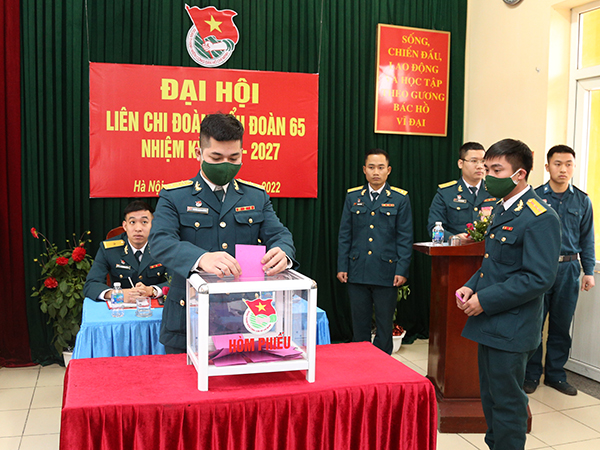 Liên Chi đoàn Tiểu đoàn 65 tổ chức thành công Đại hội nhiệm kỳ 2022-2027