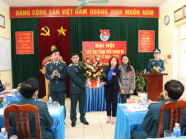 Liên Chi đoàn Tiểu đoàn 65 tổ chức thành công Đại hội nhiệm kỳ 2022-2027
