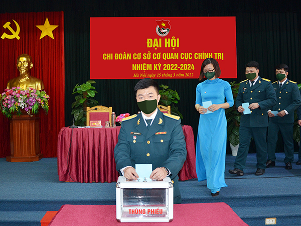 Chi đoàn cơ sở cơ quan Cục Chính trị Phòng không - Không quân tổ chức Đại hội nhiệm kỳ 2022 - 2024