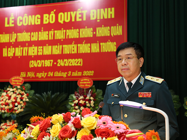 Lễ công bố quyết định thành lập Trường Cao đẳng Kỹ thuật PK-KQ và gặp mặt kỷ niệm 55 năm Ngày truyền thống Nhà trường