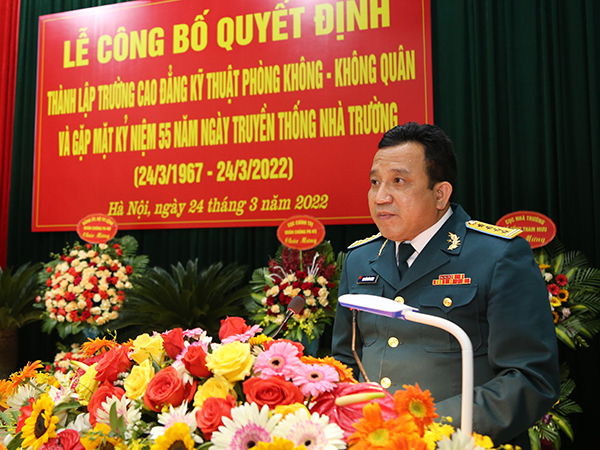 Lễ công bố quyết định thành lập Trường Cao đẳng Kỹ thuật PK-KQ và gặp mặt kỷ niệm 55 năm Ngày truyền thống Nhà trường