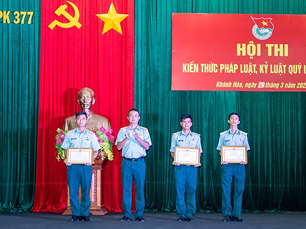 Sư đoàn 377 tổ chức Hội thi kiến thức pháp luật, kỷ luật