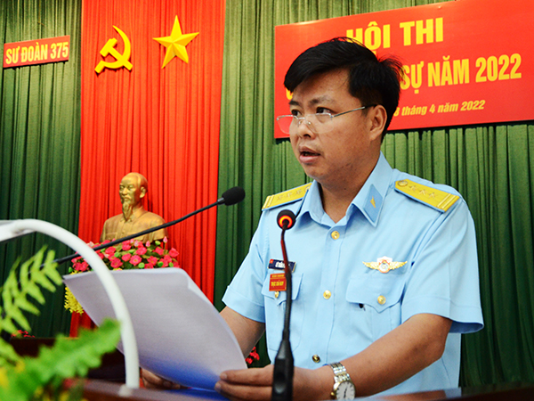 Sư đoàn 375 khai mạc Hội thi Cán bộ quân sự năm 2022
