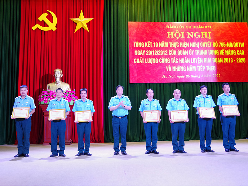 Đảng ủy Sư đoàn 371 tổng kết 10 năm thực hiện Nghị quyết 765-NQ/QUTW của Quân ủy Trung ương