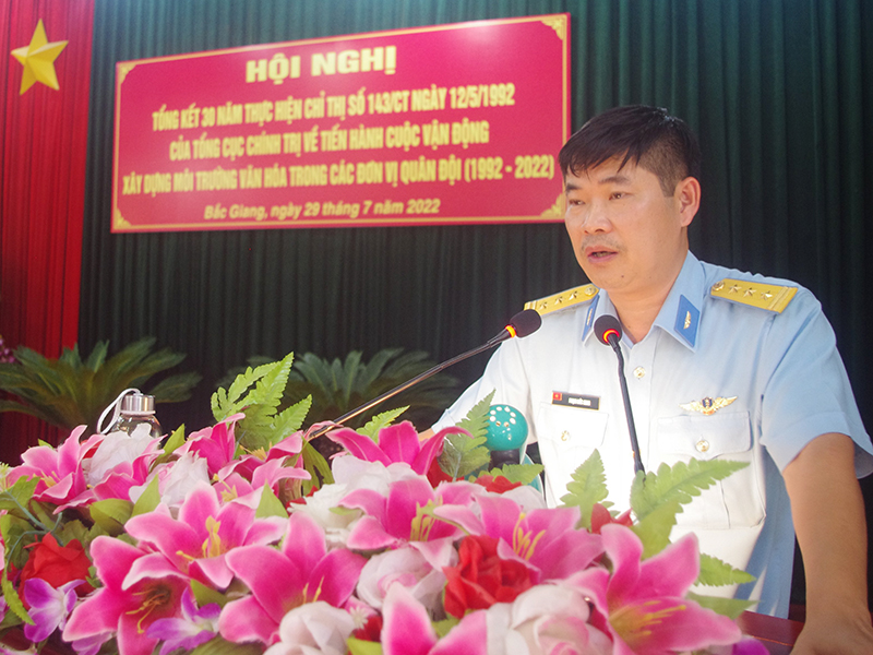 Trung đoàn 927 tổng kết 30 năm thực hiện Chỉ thị 143 về xây dựng môi trường văn hóa trong Quân đội