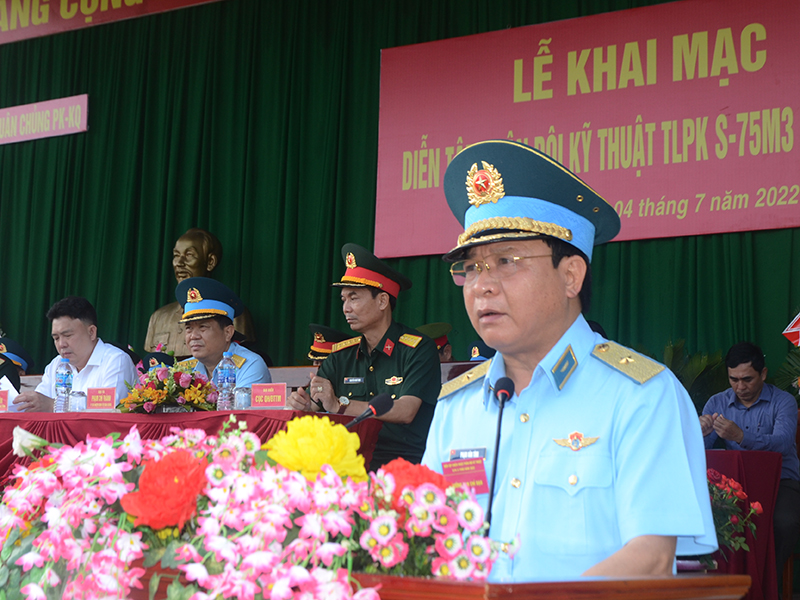 Quân chủng Phòng không-Không quân khai mạc Diễn tập chiến thuật phân đội kỹ thuật tên lửa phòng không S-75M3 năm 2022